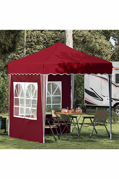 vidaxl Cort de Petrecere Pop-up Burgundy 195 x 195 x 245 cm