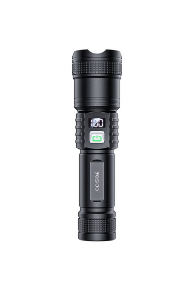 Yesido Lanterna Reincarcabila, LED, 3 Moduri, 1200mAh - (TC11) - Black