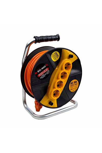 FOXMAG24 40m cable extension reel with 4 sockets and 3x2.5mm cross-section, o...