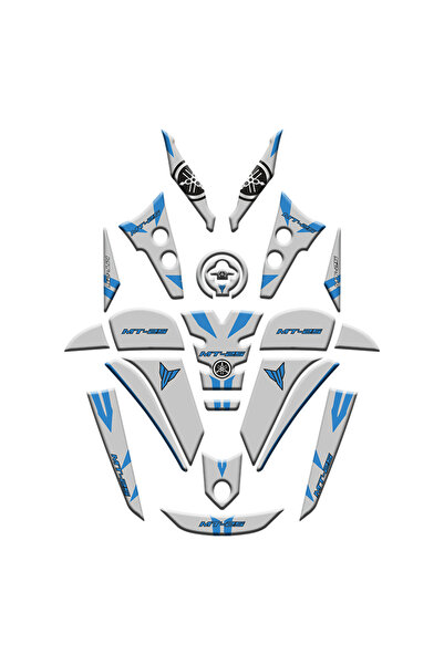 gogo premium YAMAHA MT25 2020 - 2024 UYUMLU FULL TANK PAD SET 011