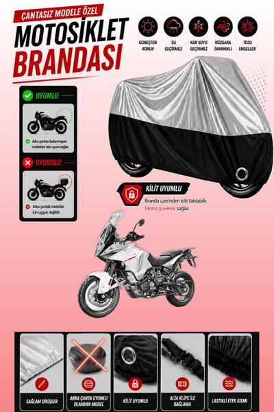 Cemku Twin غطاء محرك متوافق مع KTM 1290 Super Adventure T باللون الرمادي من ا...