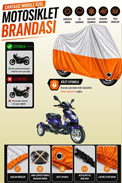 Cemku Twin Top Gray - Bottom Orange Kanuni Rabbit 50 Compatible Engine Cover,...