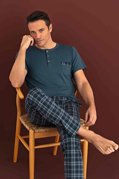 SEAMLIFE HOMEWEAR 100% Cotton Pajama Set Long