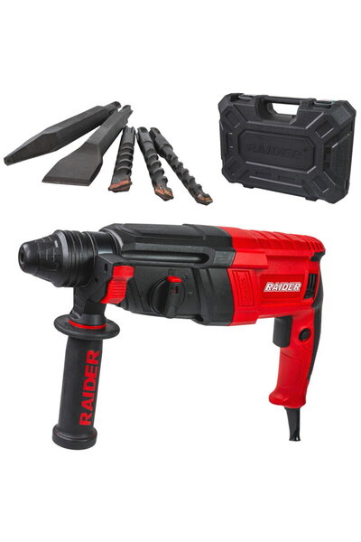 Raider Power Tools Ciocan rotopercutor 800W 26mm 2.8J 4 funcții valiza RD-HD62