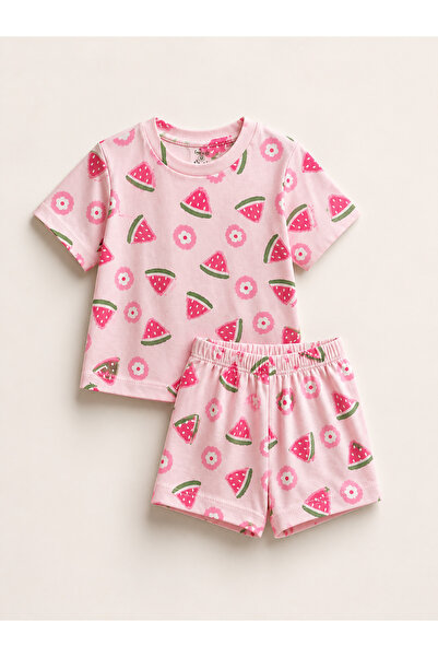 mini kanka Costum de vară pentru fete, 100% bumbac, cu model cu fructe, moale...