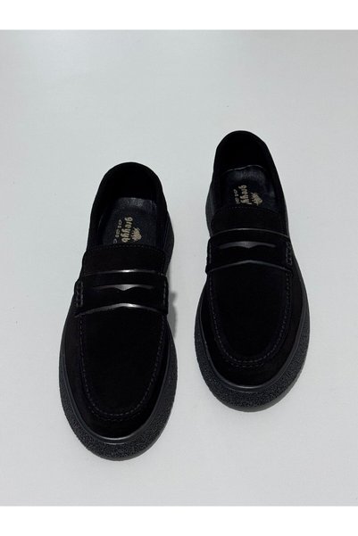 Greyybull Shoes Black Summer Suede Leather Men's Loafer Shoes - Stylish, Flexible, Comfortable, Suede Leather
