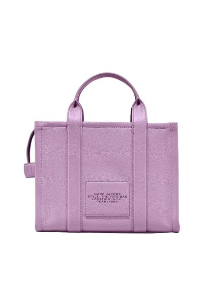 Marc Jacobs Women's Leather Purple1 Shoulder Bag with Removable Strap and Zipper
