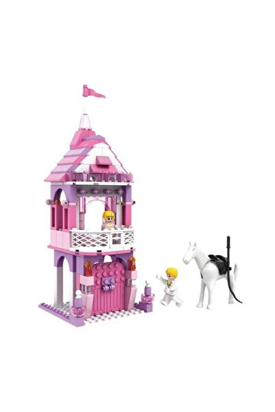 emc onshop Set de construcție „Castelul Micuței Prințese” cu Balcon și Cavale...