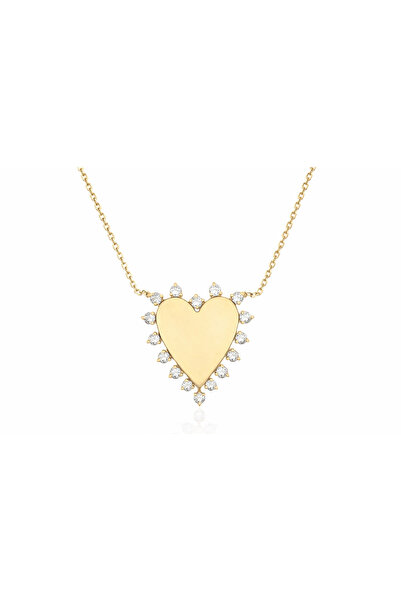 Venus Design Çelik Kristal Kalp Kolye