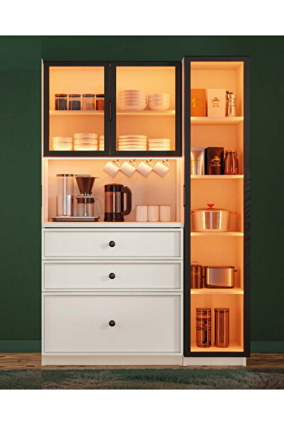 miracool Zambak Kahve Köşesi / Komple MDF / Led Işıklı / Large