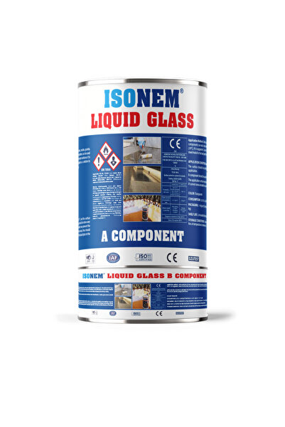 Isonem Liqiud Glass 4 Kg Set Sıvı Cam,Şefaf ve Parlak Su İzolasyonu
