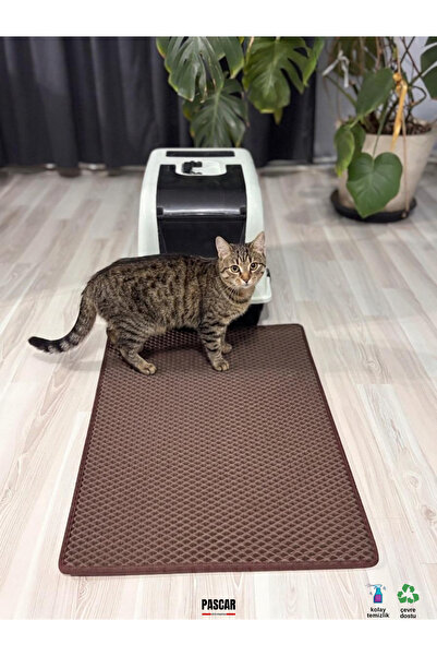Kedi Tuvalet Paspası Eva 75x55 cm – Kedi Kumu Toplayıcı Kaydırmaz Paspas