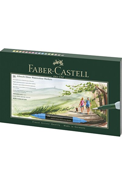 Faber Castell Комплект от 16 маркера, разтворими във вода, и аксесоари