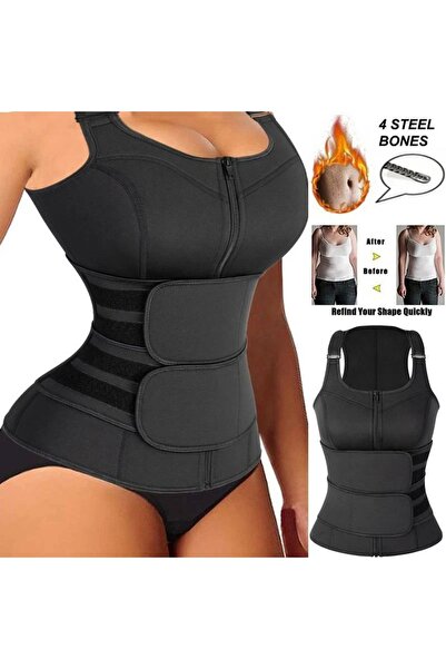 LaSoft Kadın Termal Spor Korsesi Yağ Yakım Destekleyici Sauna Atlet