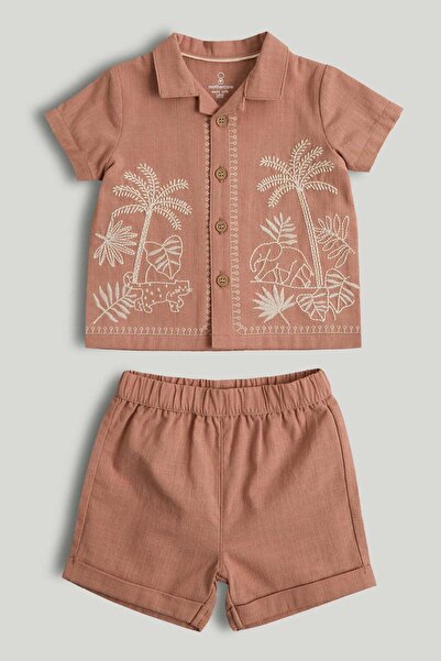 MOTHERCARE طقم قميص وشورت سفاري