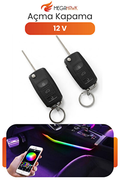 MEGAHAWK 12V Uzaktan Kumandalı Açma Kapama Modülü Universal Araç Kontrol Sist...