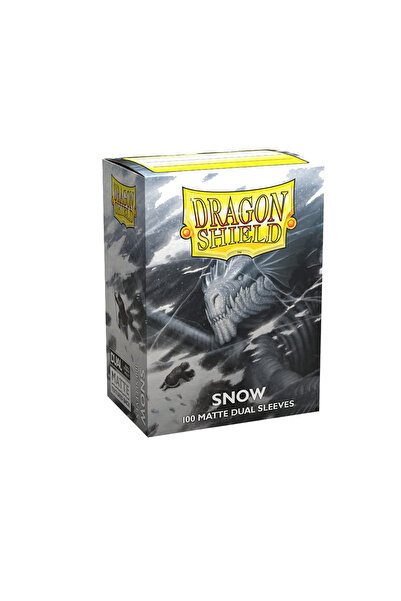 Other Sleeves: Dragon Shield - Dual Matte (x100) - ثلج (ابيض) | Snow (White)