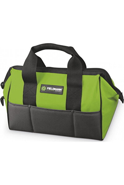 Fieldmann Geanta scule Textil, 21x35 cm, Negru/Verde