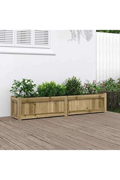 vidaxl Jardiniera de gradina, 150x31x31 cm, lemn de pin tratat
