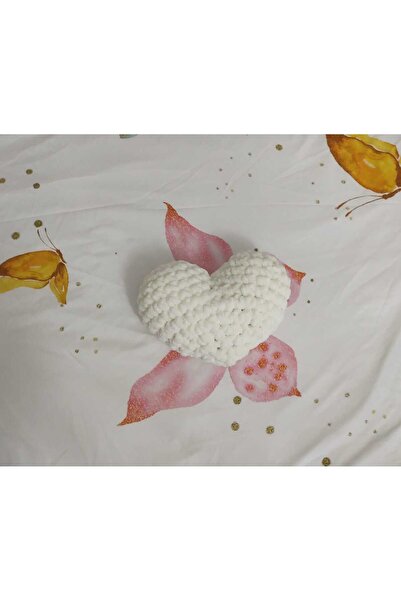 peluş kalp yastık