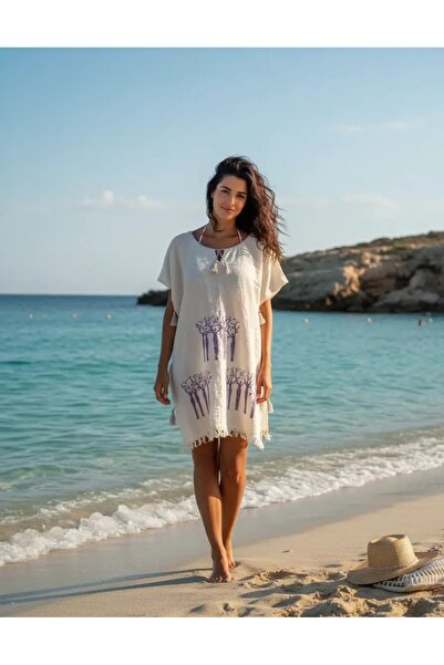 ELİTE NOVA SHOPPİNG Cotton Bohemian Patterned Cotton Pareo – Beach Dress / Ki...