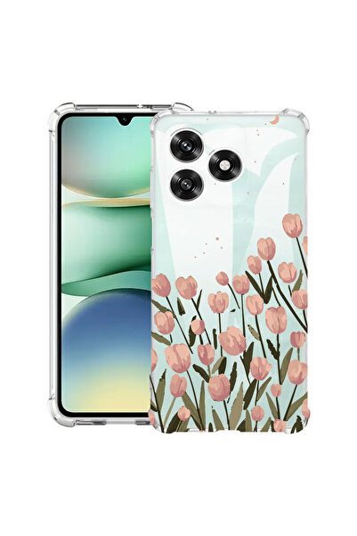 bestcase Husă Antișoc pentru Xiaomi Redmi 13, Florală - Lalea Pastel, 1828625...