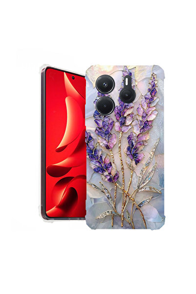 bestcase Противоударен калъф за Xiaomi Redmi Note 14 5G, Флорален - Златна хо...