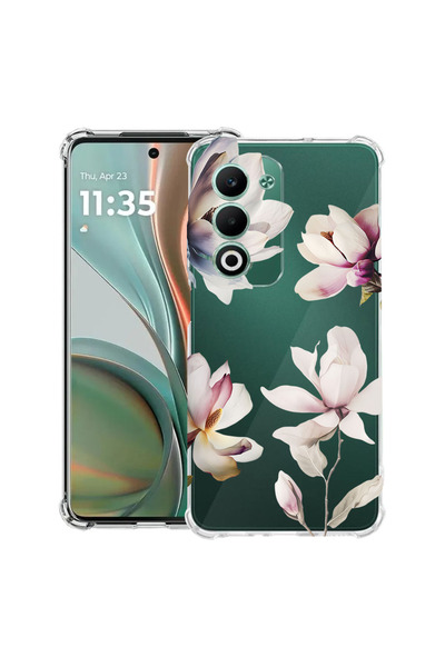 bestcase Αντικραδασμική Θήκη για Xiaomi Redmi 15 5G (169mm), Φλοράλ Σχέδιο Μα...