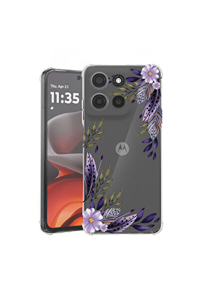 bestcase Husă Antișoc pentru Motorola Moto G86 Power, Floral - Levander, 3119...