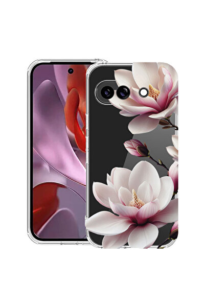 bestcase Husă Antișoc pentru Google Pixel 10a, Florală - Magnolie Roz, 312835...
