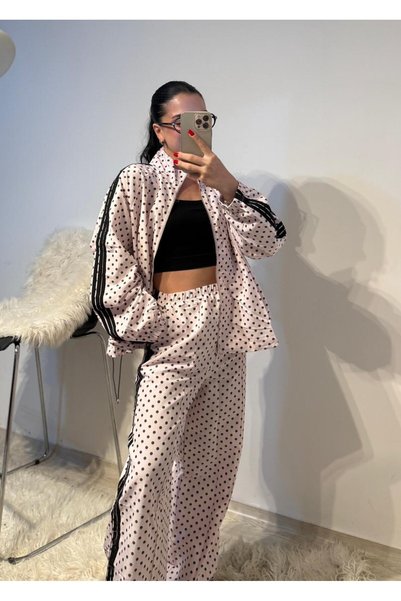 G LUNA Pink Polka Dot Set