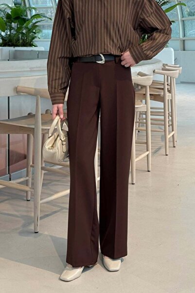 lamelif Flowy Palazzo Trousers Stone