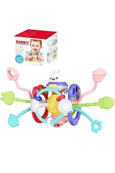 Stuniko ® Rattle toy for babies, Development of motor and sensory skills, Bun...