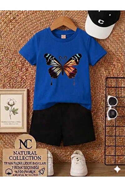 Nice Clothes TRIUNGLUȚE DE VARĂ PENTRU COPII UNISEX (IMPRIMEU FLUTURI NEGRU P...