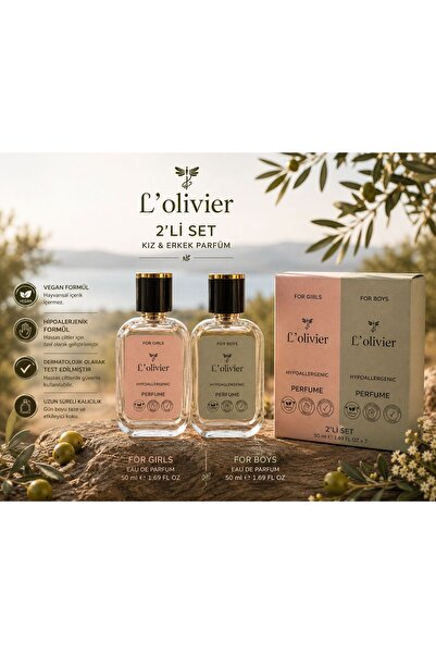 L'Olivier Doğal İçerikli Kız & Erkek Çocuk Parfüm Seti | Vegan &Hipoalerjenik...