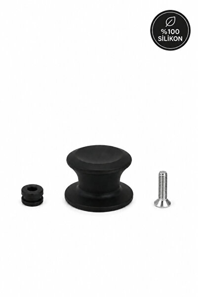 Siliconly %100 Silikon Tencere Kapak Topuzu Isıya Dayanıklı Kapak Kulpu Pasla...