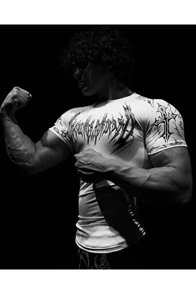 Sthxyfaith Compression Shirt for Men Breathedivinity Design Gym Fitness Top M...