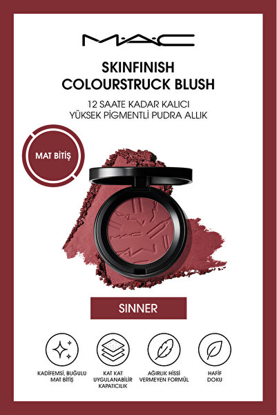 M.A.C Skinfinish Colourstruck Blush 12 Saate Kadar Kalıcı, Yüksek Pigmentli P...