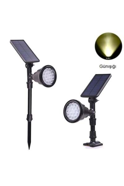 Forlife 30Watt Fonksiyonel Solar Çim / Bahçe Aydınlatma Armatürü (Günışığı)