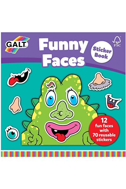 Galt Carte cu abtibilduri Funny Faces