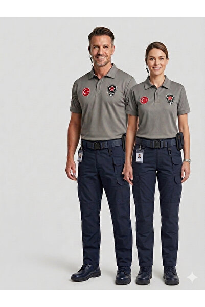 Özel Güvenlik Tişörtü - Yeni Nesil Reflektörlü Baskılı Polo Yaka - Kadın & Erkek Unisex Tişörtü