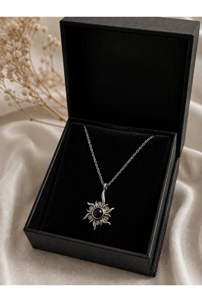 Silver Güneş Işıgı Kolye 925 Ayar