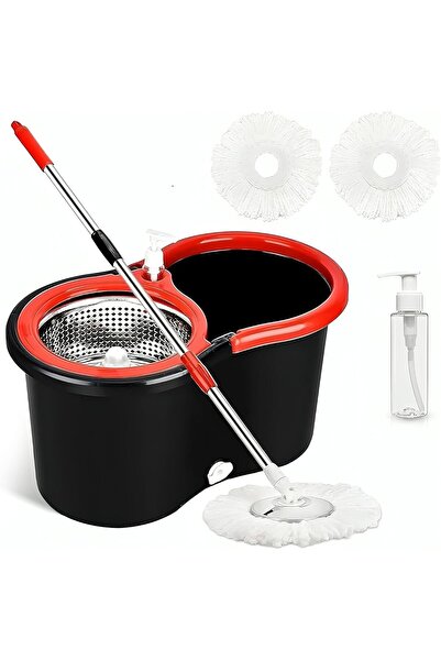 genr ZTECH Spin Mop and Bucket with Wringer Set for Floor Cleaning - 2 pcs Mi...