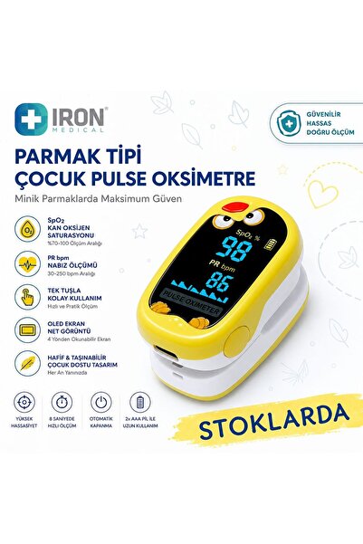 Beris Medikal İRON ŞARJLI ÇOCUK PULSE OKSİMETRE