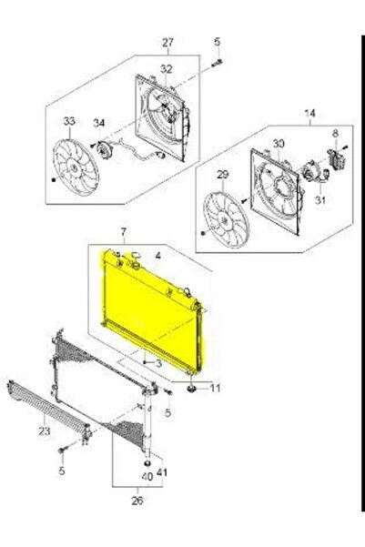 Hyundai Engine Water Radiator for Carnival 2012-2014-- 25310-2S550 Korean