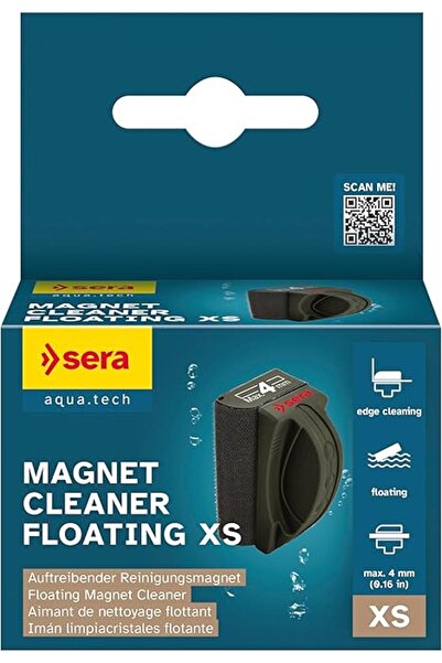 SERA Mıknatıslı temizleyici yüzen XS 4 mm cam | etkileyici temizleme mıknatıs...