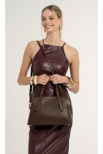 Pierre Cardin قهوة نسائية حقيبة كتف 05PO25KA103191