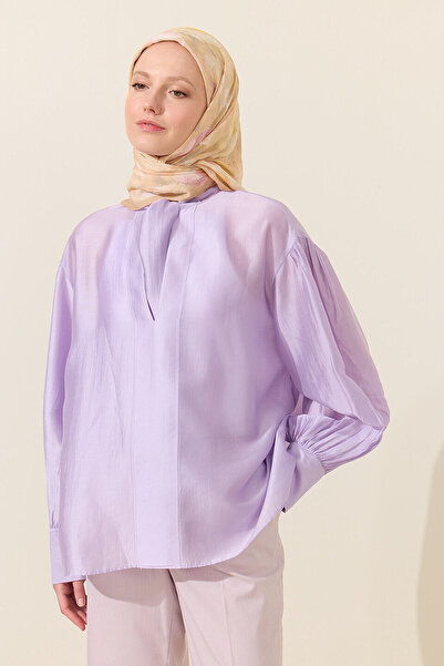 cs camellia scarf Κασκόλ από βαμβάκι και βισκόζη Rosalie - Σολομός