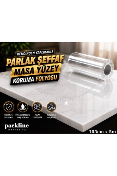 Packline Marketing SAMOLEPLJIVA PROZIRNA FOLIJA ZA ZAŠTITU PLOŠTE STOLA 105 C...