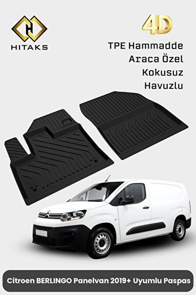 Hitaks Citroen Berlingo Panelvan Paspas Ön 2 Parça 2019 Sonrası 4D Havuzlu Pa...